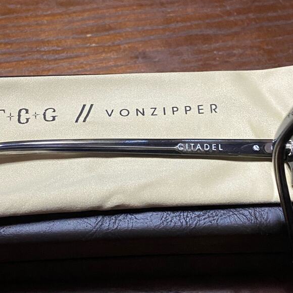 VonZipper Citadel Sunglasses Asphalt Gloss S/M - Picture 6 of 7